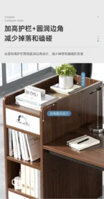 78 Inch Extra Long Desk, Double Desk with 2 Drawers, Two Person Desk Long Computer Desk with Storage Shelves, Writing Table