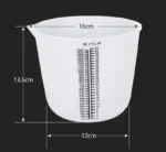 Flexible silicone measuring cup with printed scale for epoxy resin and candle making