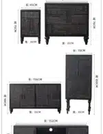 Open Buffet Solid Wood Sideboards Living Room Dresser Closets Luxury Display Cabinet Entrance Credenza Dining Room Furniture