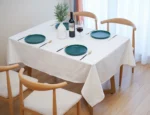 Nordic White Tablecloth Cotton Linen Map Rectangle Round Table Cloth Soft Cover Lace Tassel Outdoor Picnic Blanket for