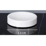 Minimalist Volakas White Natural Marble Set for Bathroom Luxury Soap Dispenser Toothbrush Holder Tray Bathroom Set