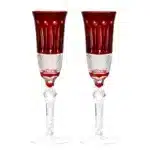 Crystal Flute Champagne Glasses Multicolor Wine Glass Cup Handmade Hand Carved Edo Kiriko Wedding Gift With Gift Box 1PC
