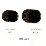 Gilt Rim Black Porcelain Dinner Plates Kitchen Dishes Ceramics Tableware Food Tray Rice Salad Noodles Bowl Cutlery Set – top