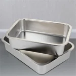 304 stainless steel plate tray rectangular square oven tray baking pot dish deep Japanese barbecue bbq cafeteria Storage trays - Image 38