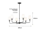 American Style LED Pendant Lamp Modern Minimalist Chandelier Kitchen Island Restaurant Bar Living Room Home Decor Factory
