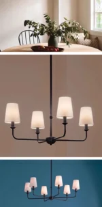 American Style LED Pendant Lamp Modern Minimalist Chandelier Kitchen Island Restaurant Bar Living Room Home Decor Factory