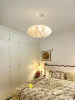 Modern Silk LED Pendant Lamp Denmark Designer Hanging Light for Living Room Hotel Restaurant Factory Direct High-End Home