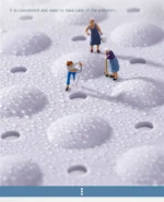 Non slip bath mat with suction cups in a white bathroom