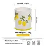 Creative Lemon Plate Ceramic Fruit Dish Ins Style Home Dining Thai Restaurant Tableware – top view