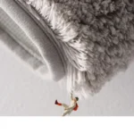 Super thick chenille absorbent door mat in 50x80cm size on a wooden floor
