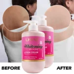 LKIAE Vitamin C and Vitamin E Lightening Body Lotion, Whitening, Softening, 24 Hours Moisturizing, Rapid Absorption, 500ml
