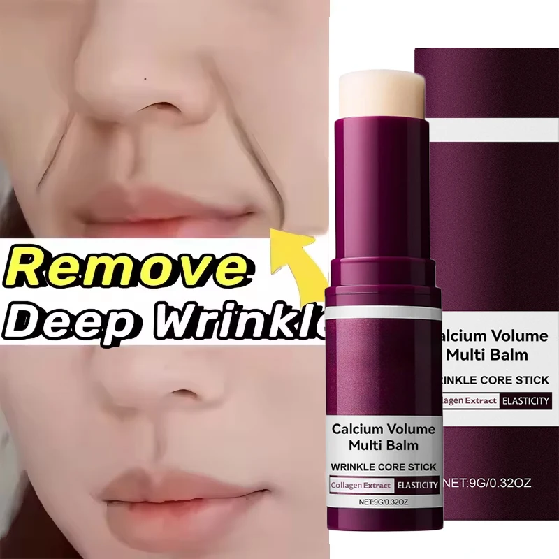 Collagen Wrinkle Removal Multi Bounce Balm Stick Instant Anti-Aging Firming Lift Brighten Facial Dull Skin Moisturizer