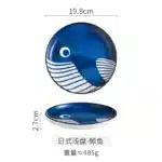 Japanese Ceramic Plate Household Turnip Plate Deep Plates Shallow Plate Turnip Dish Restaurant Hotel Creative Tableware