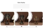 Resin Ornaments Blinded Greek Goddess Fortune Figurine Goddess of Good Fortune and Wealth Sculpture Home Office Decor