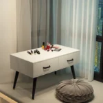 Goldoma modern Morocco dressing table with jewelry storage - minimalist makeup shelf and ornament organizer for bedroom