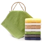 Soft Square Hand Towels 100% Cotton Small Face Towel Pure Absorbent Child Washcloth 34x34cm for Face Wash And Facial Care