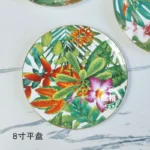 Tropical Rainforest Series Western Food Plate, Rice Bowl, Soup Pot, Tableware, Wizard of Oz Bone Porcelain Tableware, Gift