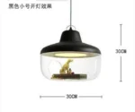 Mordern LED pendant light with frosted glass dome, brightening a hallway with clean lines
