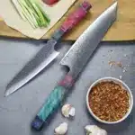 AMBER Kitchen Knife Set VG10 Damascus Steel Chef Knife Kitchen Accessories Professional Chef knives Cooking Tools Wood