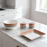 Luxury Home Coffee Set Complete with Espresso Cups Saucers Tea Mugs Plates Bowls Dessert Dishes Tableware Ceramic Cup – side