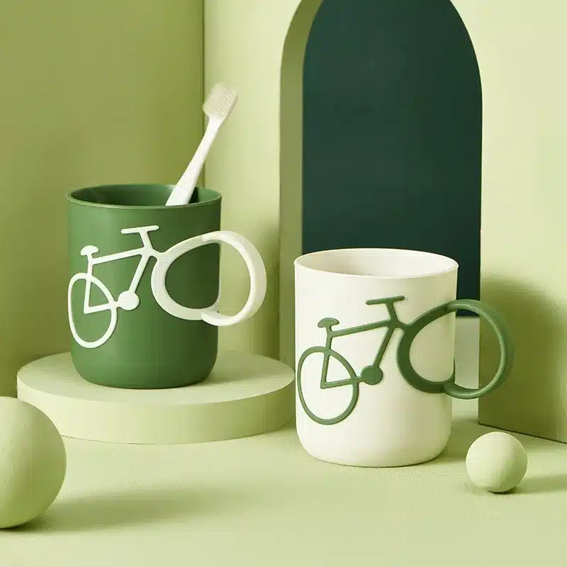 1pc Bike-Shape Bathroom Food-Safe PP Cup Toothbrush Holder Mug Unbreakable And Reusable Gargle Cups 1pc Bike-Shape Bathroom Food-Safe PP Cup Toothbrush Holder Mug Unbreakable And Reusable Gargle Cups Bathroom Mouthwash Mugs