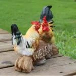 Creative Resin Rooster Hen Welcome Sign Decoration Items Home Livingroom Desk Sculpture Crafts Outdoor Garden Statue Accessories - Image 19