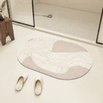 Absorbent bath mat diatom mud anti-slip bathroom rug