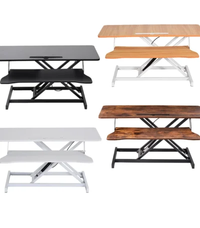 37" Wide Stand Up Desk Riser, Home Office Height Adjustable Standing Desk Converter