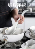 Restaurant Accessories for Serving Kitchen Ladle Long Handle Spoon Tableware Cheap Home Utensils Ceramic Spoons Large Cutlery - Image 10