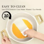Pots and Pans Set Non Stick - 14 Pcs White Granite Kitchen Cookware Sets Nonstick Induction Cookware Cooking Pan Set with F - Image 5