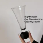 Creative Crystal Glass Glasses Cocktail Goblet Glass Cup Colorful Ball Champagne Glass Cold Drink Cup Juice Cup Beverage Cup