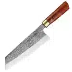 Hand Forged High Carbon Stainless Steel Chef Knife with Wood Handle Sharp Meat Cutting Tool – top view
