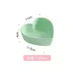 Heart Shaped Bowl Love Heart Ceramic Steamed Egg Bowl Candy Color Dessert Salad Plate 7 Inch Cake Fruit Plate Kitchen