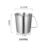 304 Stainless Steel Measuring Cup with Inner Scale Design Kitchen Scale Cup Liquid Pull Flower Cup Kitchen Tools bake supply