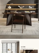 Asthetic Manager Executive Desk Modern Luxury Designer Workstation Office Table Conference Black Mesa De Escritorio Home