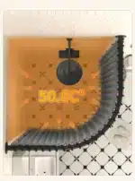 Toilet Non-porous Corner Magnetic Folding Invisible Shower Curtain Waterproof and Mildew-proof Thickened Shower Partition
