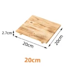 Wood Pot Holder Wooden Trivets Bowl Trivet Hot Stone pot Mat Korean Dolsot Plate Base Placemat Bibimbap Coaster Pan Dish