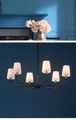 American Style LED Pendant Lamp Modern Minimalist Chandelier Kitchen Island Restaurant Bar Living Room Home Decor Factory