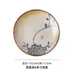 Beauty Ceramic Dinner Plate Flower Bird Japanese Pan Table Decoration Cute Bread Dessert Plates Sushi Dishes Tea Trays for