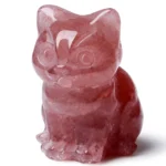 Obsidian Cat Crystal Figurines Cat Gifts Decor Gifts for Mom Women Men Lucky Cute Cat Statue Room Desk Decor - Image 10