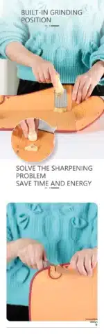 Multifunction Cutting Board Foldable Sharpen Drain Vegetable Meat Chopping Board Antibacterial Kitchen Accessory Garlic