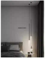Modern Minimalist LED Longer Pendant Lights For Bedroom Bedside Reading Chandelier Lamps Living Room Bar Coffee Decor