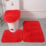 3Pcs/set Bath Mat Set Soft Fluff Shower Carpet Non-slip Floor Mat for Bathroom Toilet Rugs Toilet Lid Cover Bathroom Products - Image 16