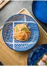 Japanese Ceramic Plate Household Turnip Plate Deep Plates Shallow Plate Turnip Dish Restaurant Hotel Creative Tableware