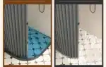 Toilet Non-porous Corner Magnetic Folding Invisible Shower Curtain Waterproof and Mildew-proof Thickened Shower Partition