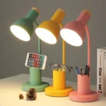 Nordic Creative Table Lamp Fashion Pen Holder Art Simple LED Lights/Office Eye Protection Reading&Living Room Bedroom