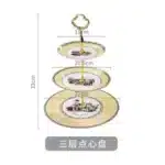 Nordic retro European tableware porcelain plates cups saucers pots high-end luxury sets creative home gifts – close-up detail