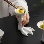 Wujinsha Four-petal Seasoning Dip Dish Creative Hotel Restaurant Club Front Dish Artistic Conception Dish Ceramic Tableware
