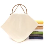 Soft Square Hand Towels 100% Cotton Small Face Towel Pure Absorbent Child Washcloth 34x34cm for Face Wash And Facial Care