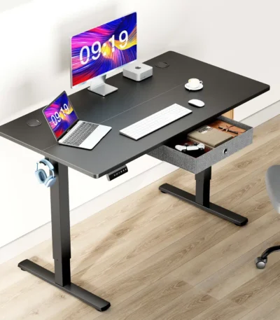 JHK Electric Standing Desk Height Adjustable 55x24 Inch Computer Desk Workstation Ergonomic Work Table for Home Office